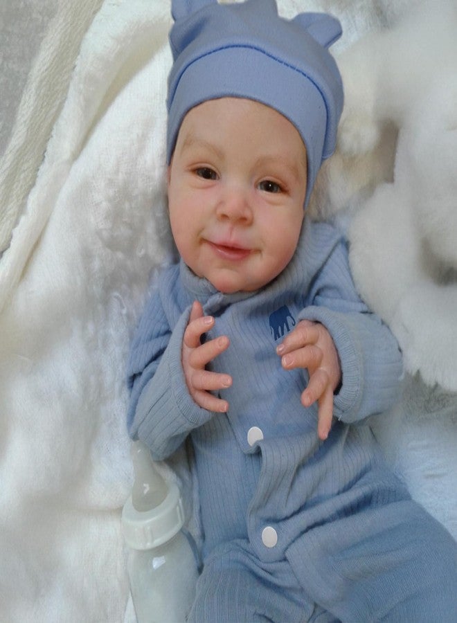 CHAREX Realistic Reborn Baby Boy - 18 Inch Lifelike Newborn Baby Doll with Soft Cloth Body, Handcrafted Weighted Real Life Baby Dolls with Accessories for Kids Age 3+ - Image 3